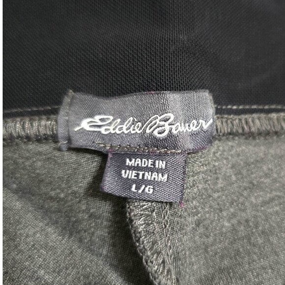 Eddie Bauer Gray Tummy Control Ponte Stretch Crop Leggings Sz L - Picture 5 of 9